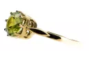 Anillo Estilo vintage Peridoto amarillo Oro amarillo de 14 quilates vrc366y
